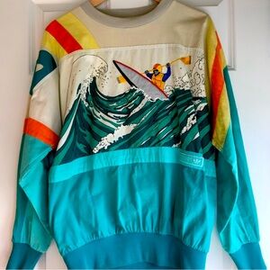 80s Adidas Devils Toenail Crewneck sweater